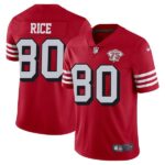San Francisco 49Ers 75Th Anniversary Throwback Scarlet Jersey – All Stitched