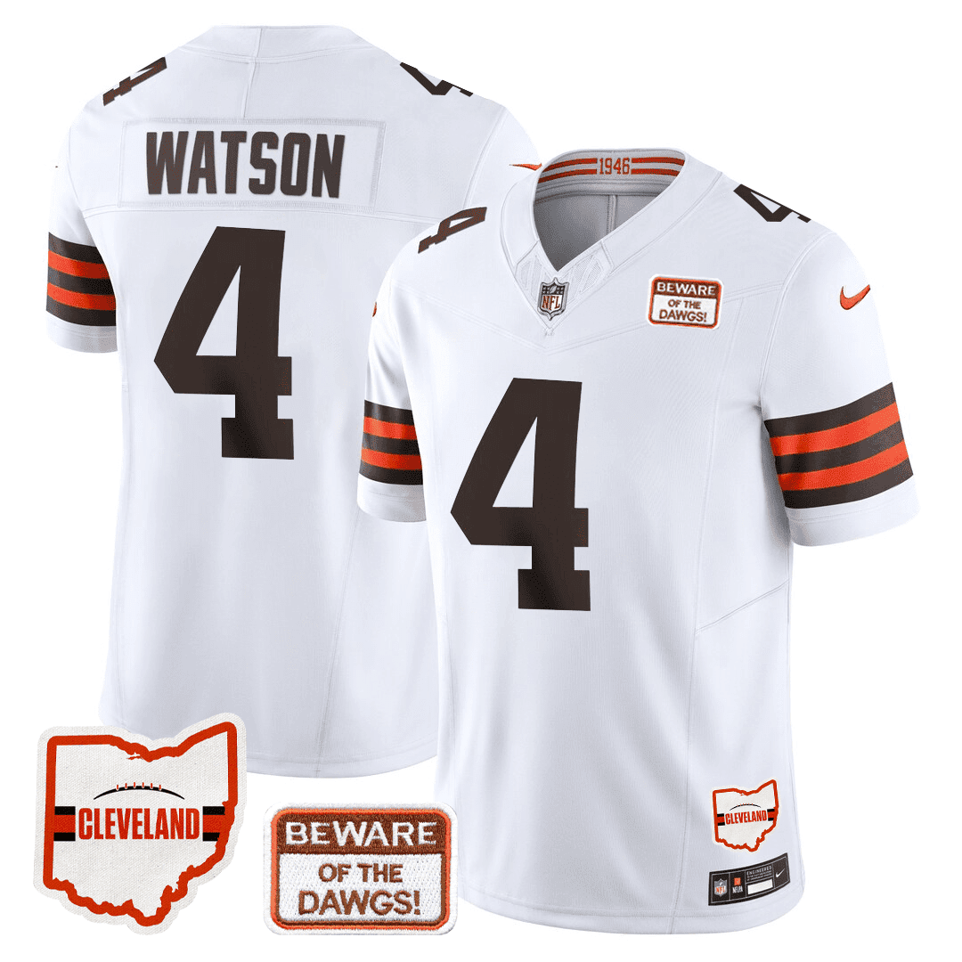 Men’s Cleveland Browns Limited Jersey – 75th Anniversary + Ohio States Location Patch