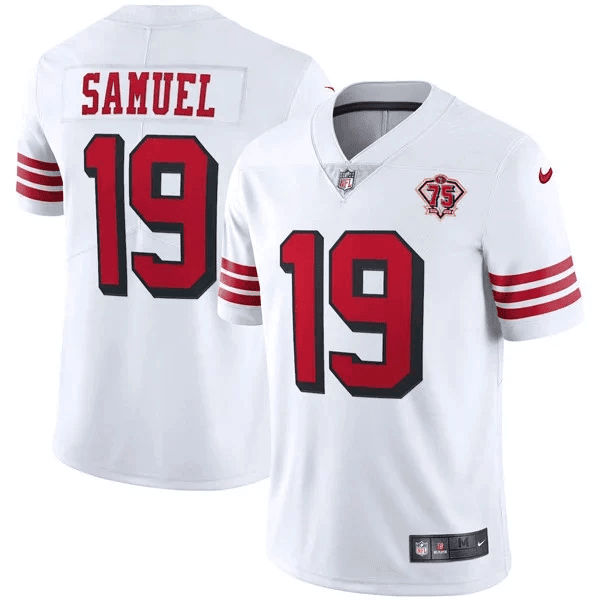 San Francisco 49Ers 75Th Anniversary Color Rush Jersey – All Stitched
