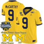 Men’s Michigan Wolverines CFP 2023 National Champions Patch Vapor Jersey – All Stitched