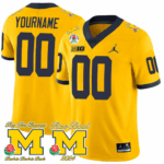 Michigan Wolverines Rose Bowl Custom Game Jersey – All Stitched