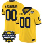 Michigan Wolverines 2023 National Champions Patch Vapor Custom Jersey V2 – All Stitched