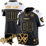 Custom Name/Gender Raiders 2024 Vapor Limited Gold Jersey – 65th Anniversary – All Stitched