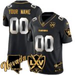 Custom Name/Gender Raiders 2024 Vapor Limited Gold Jersey – 65th Anniversary – All Stitched