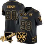 Men’s Raiders 2024 Vapor Limited Gold Jersey – 65th Anniversary – All Stitched