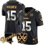 Men’s Raiders 2024 Vapor Limited Gold Jersey – 65th Anniversary – All Stitched