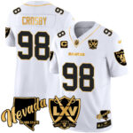 Men’s Raiders 2024 Vapor Limited Gold Jersey – 65th Anniversary – All Stitched