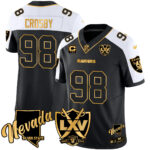 Men’s Raiders 2024 Vapor Limited Gold Jersey – 65th Anniversary – All Stitched