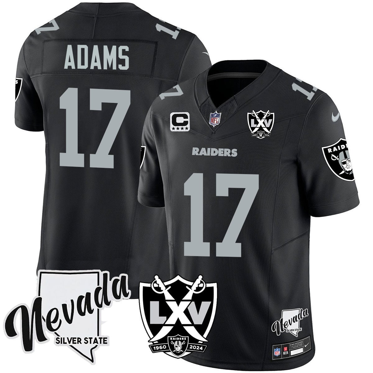 Women’s Raiders 2024 Vapor Limited Jersey – 65th Anniversary – All Stitched