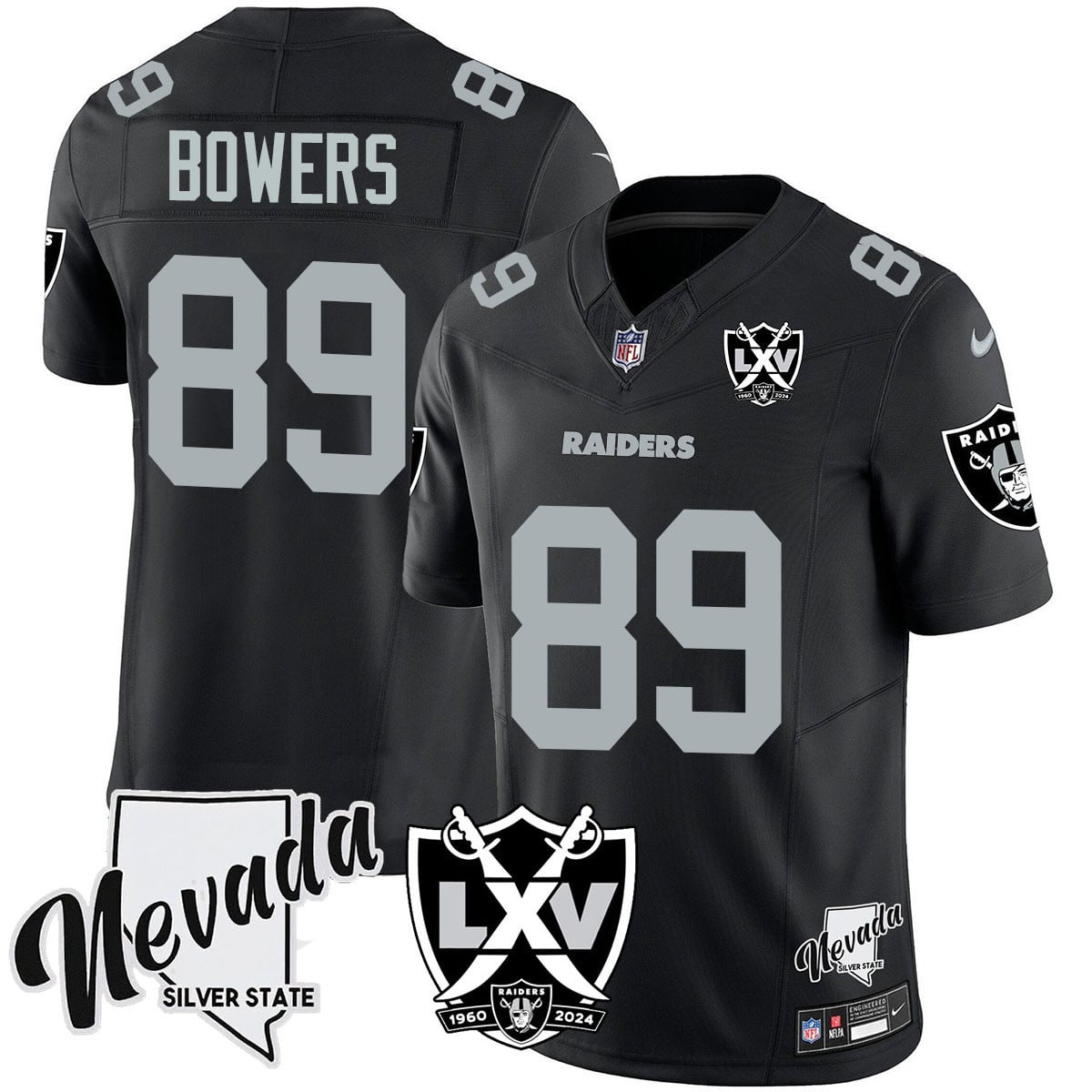 Women’s Raiders 2024 Vapor Limited Jersey – 65th Anniversary – All Stitched