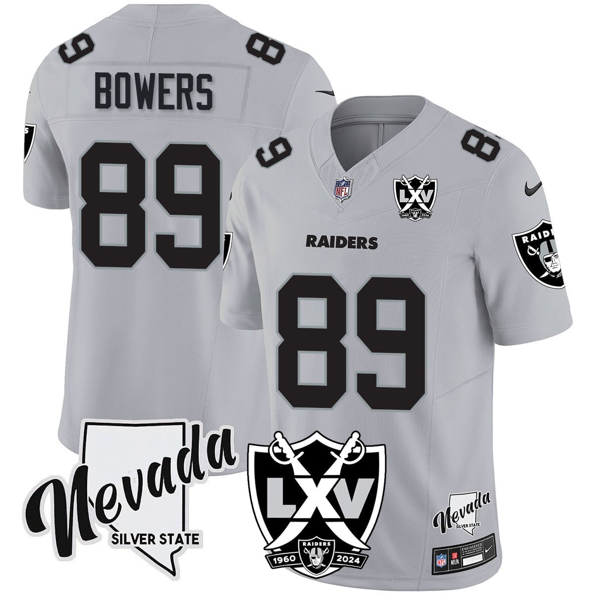 Women’s Raiders 2024 Vapor Limited Jersey – 65th Anniversary – All Stitched