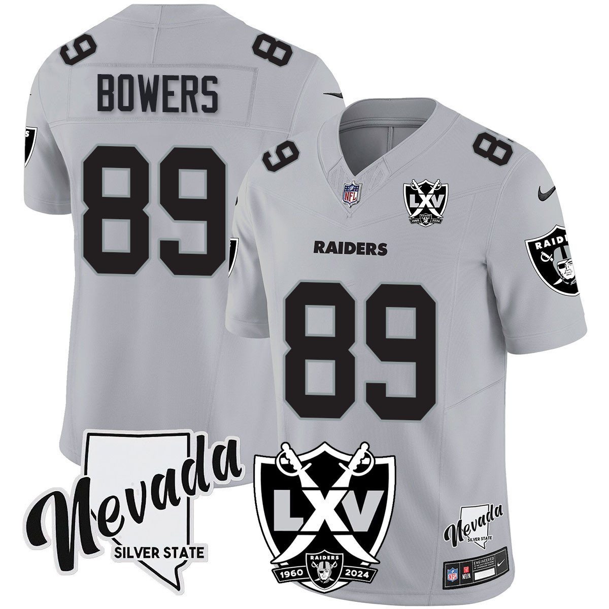 Women’s Raiders 2024 Vapor Limited Jersey – 65th Anniversary – All Stitched