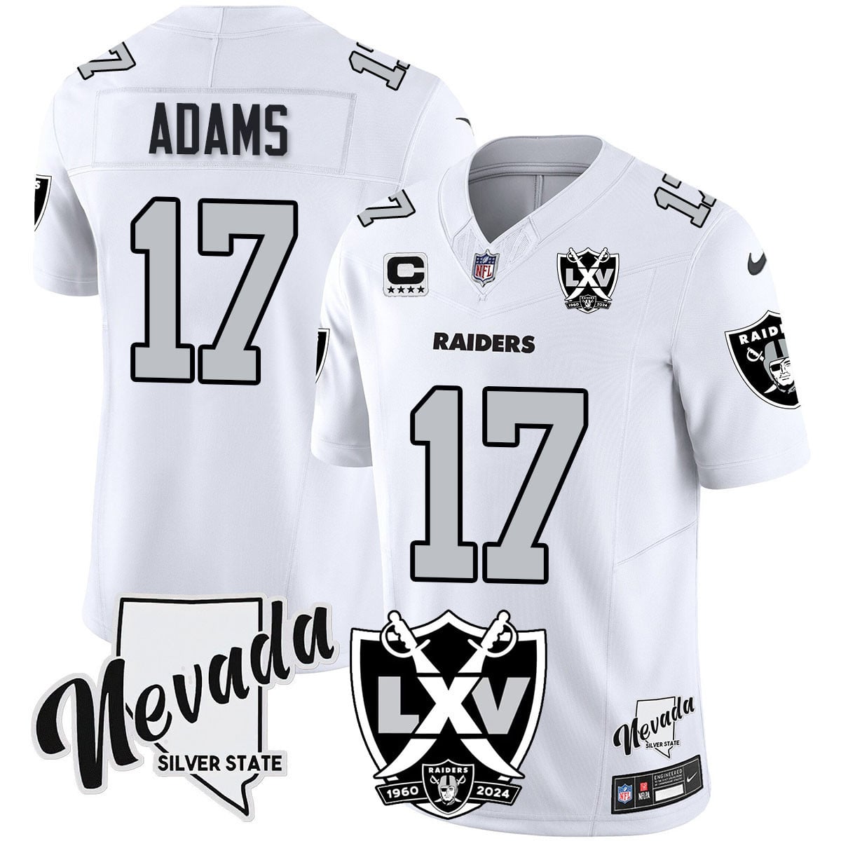 Women’s Raiders 2024 Vapor Limited Jersey – 65th Anniversary – All Stitched