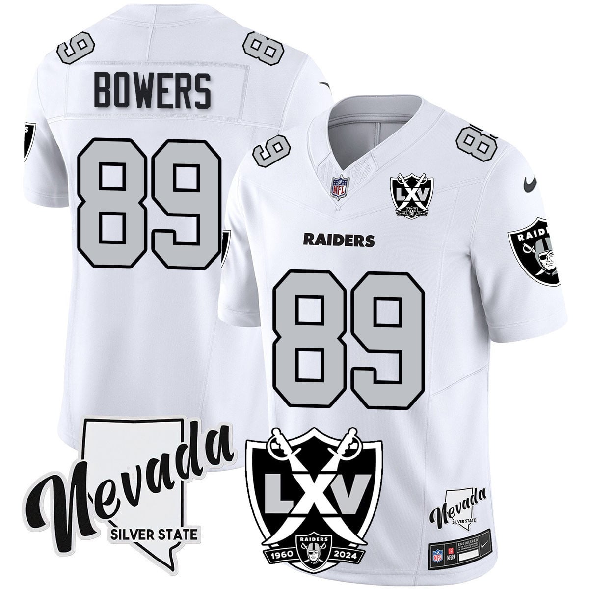 Women’s Raiders 2024 Vapor Limited Jersey – 65th Anniversary – All Stitched