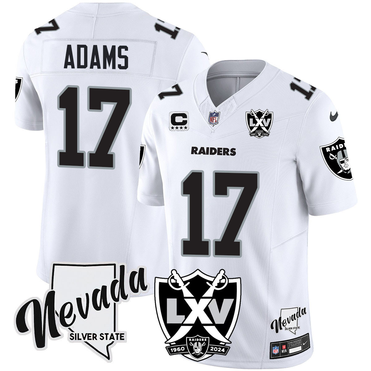 Women’s Raiders 2024 Vapor Limited Jersey – 65th Anniversary – All Stitched