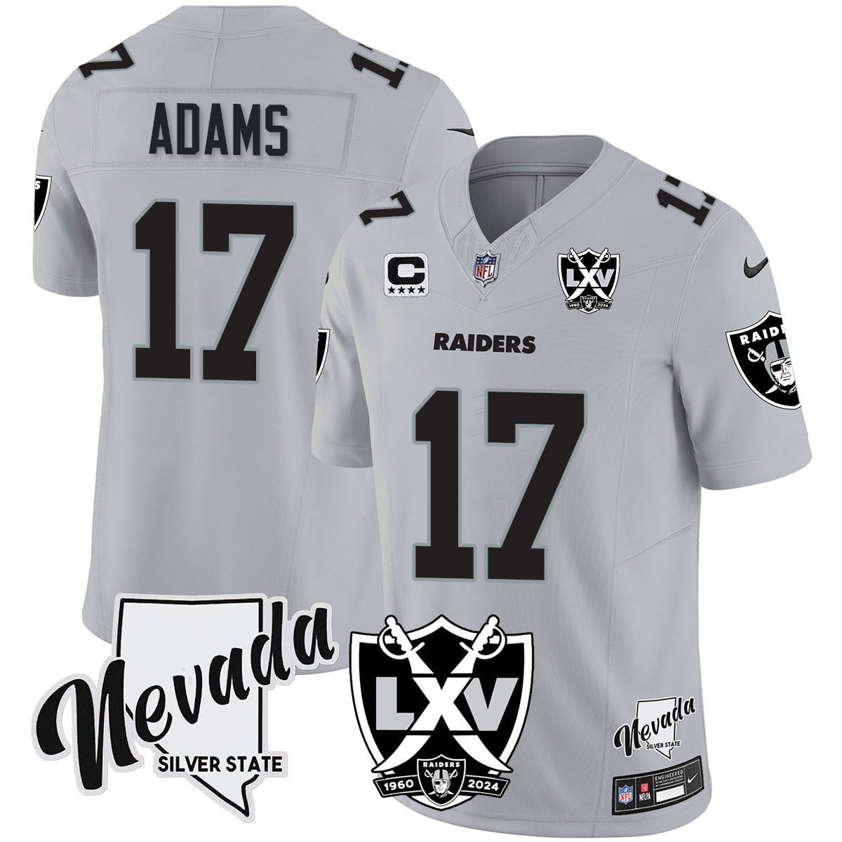 Women’s Raiders 2024 Vapor Limited Jersey – 65th Anniversary – All Stitched