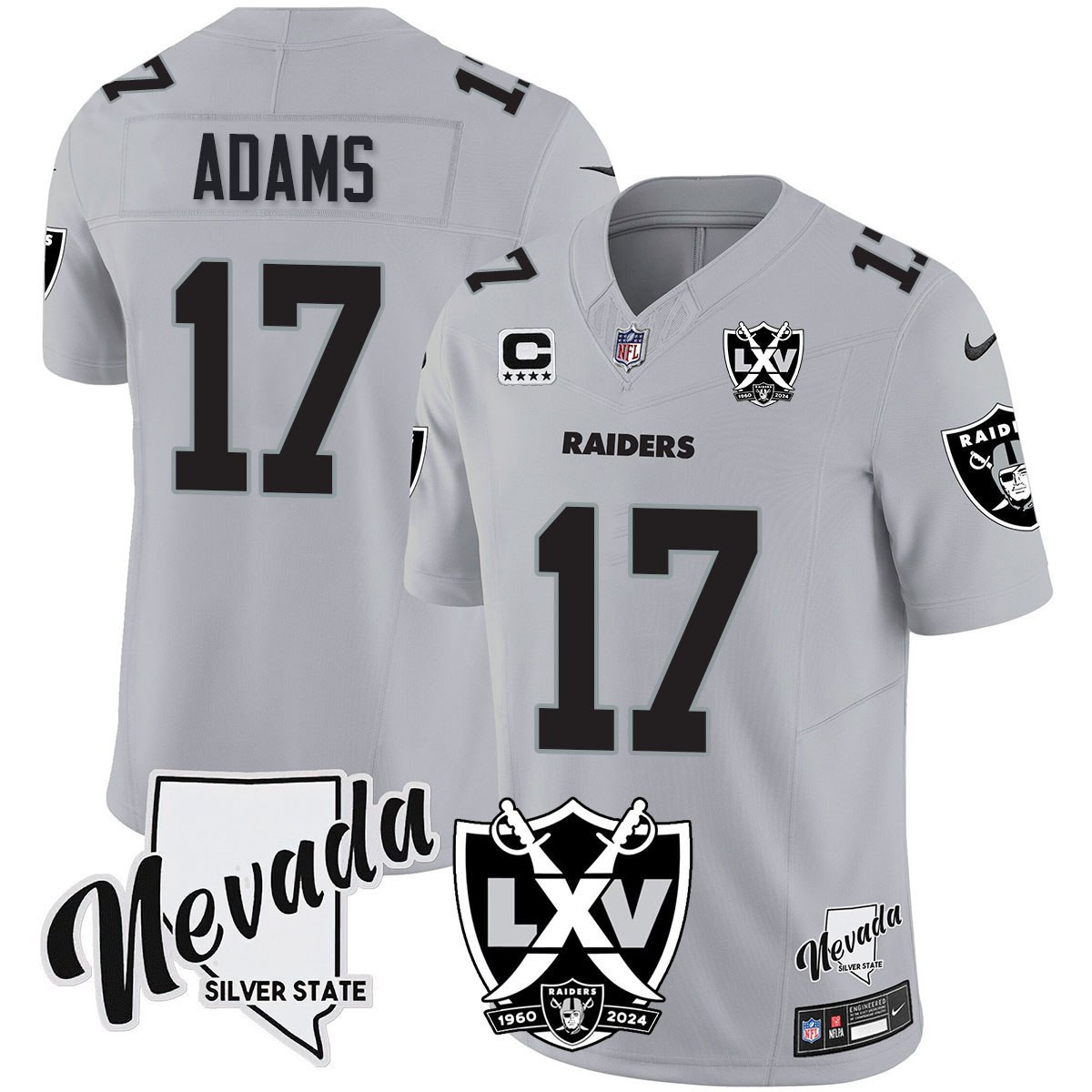 Women’s Raiders 2024 Vapor Limited Jersey – 65th Anniversary – All Stitched