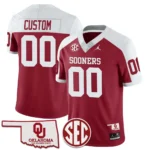 Custom Oklahoma Sooners 2024 Limited Jersey – SEC Patch – All Stitched