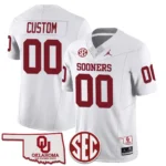 Custom Oklahoma Sooners 2024 Limited Jersey – SEC Patch – All Stitched