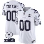 Cowboys Pattern Style Vapor Limited Custom Jersey – All Stitched