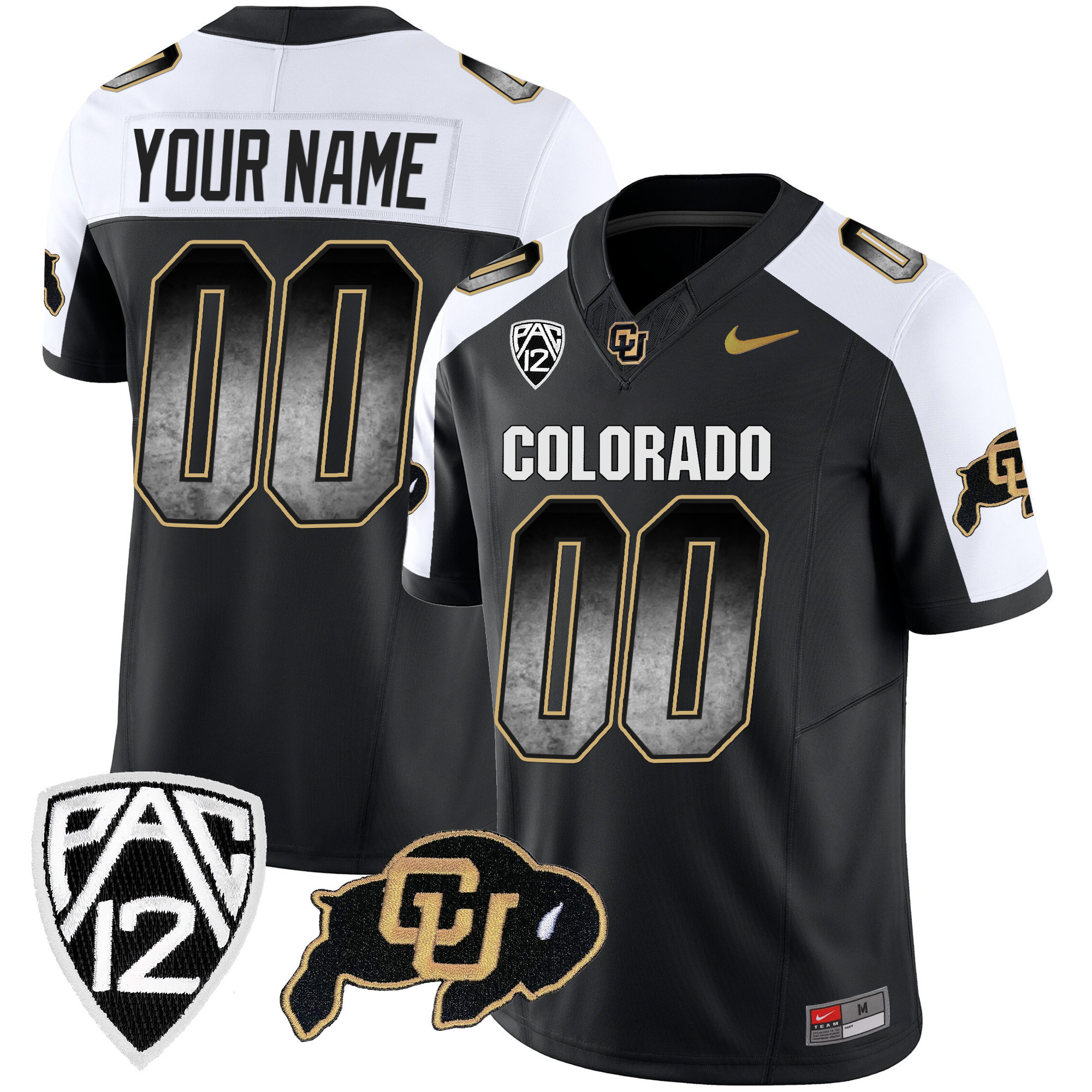 Colorado Buffaloes Arch Smoke Vapor Custom Jersey – All Stitched