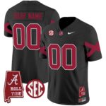 Alabama Crimson Tide Vapor Limited Custom Jersey V6 – Alabama Map – All Stitched