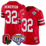 Men’s Ohio State Buckeyes Good Year Cotton Bowl Patch Jersey – All Stitched