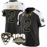 Men’s Colorado Buffaloes 100th Seasons At Folsom Field Patch Vapor Gold Jersey V2 ?All Stitched