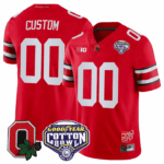 Ohio State Buckeyes Good Year Cotton Bowl Patch Custom Jersey – All Stitched