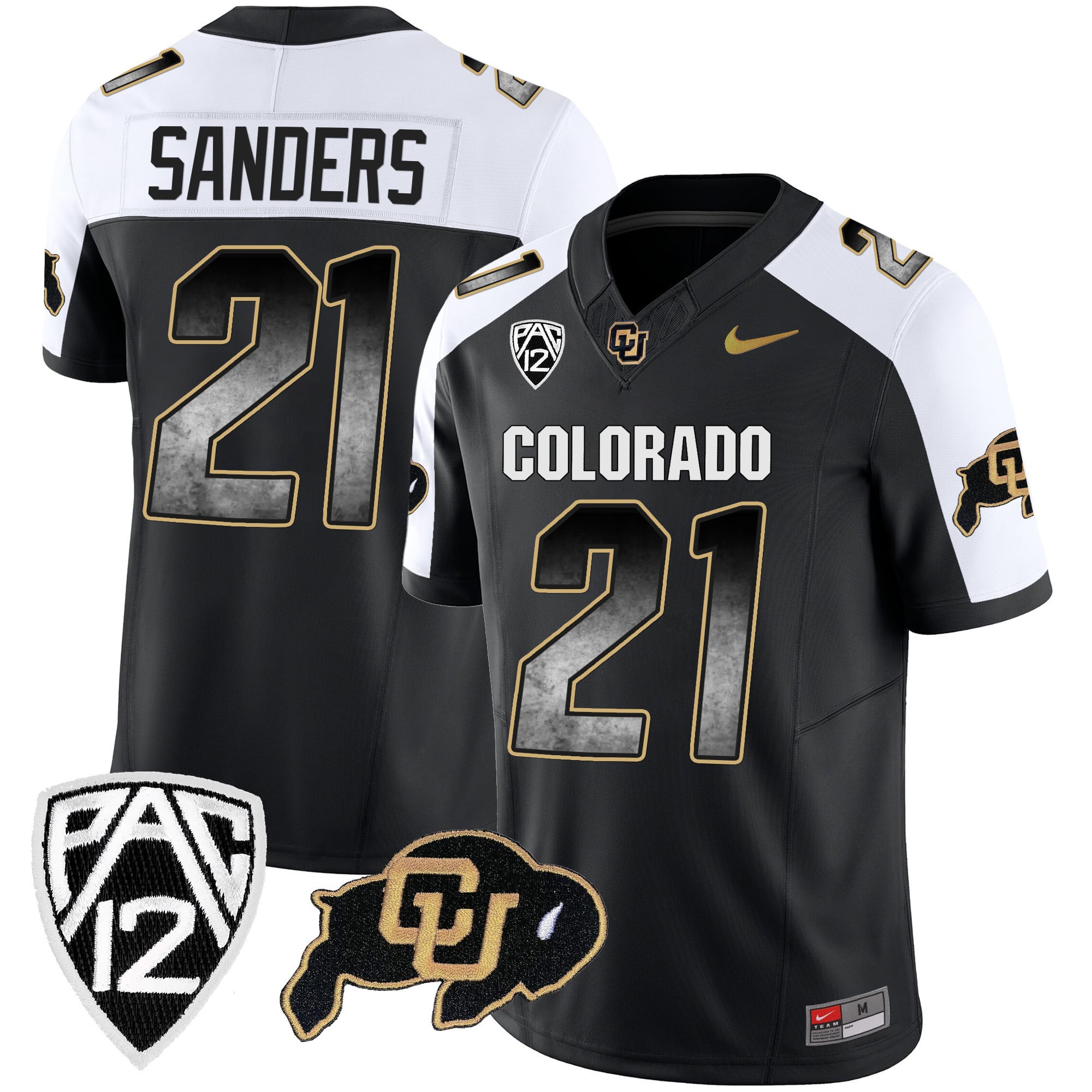Men’s Colorado Buffaloes Arch Smoke Vapor Jersey – All Stitched