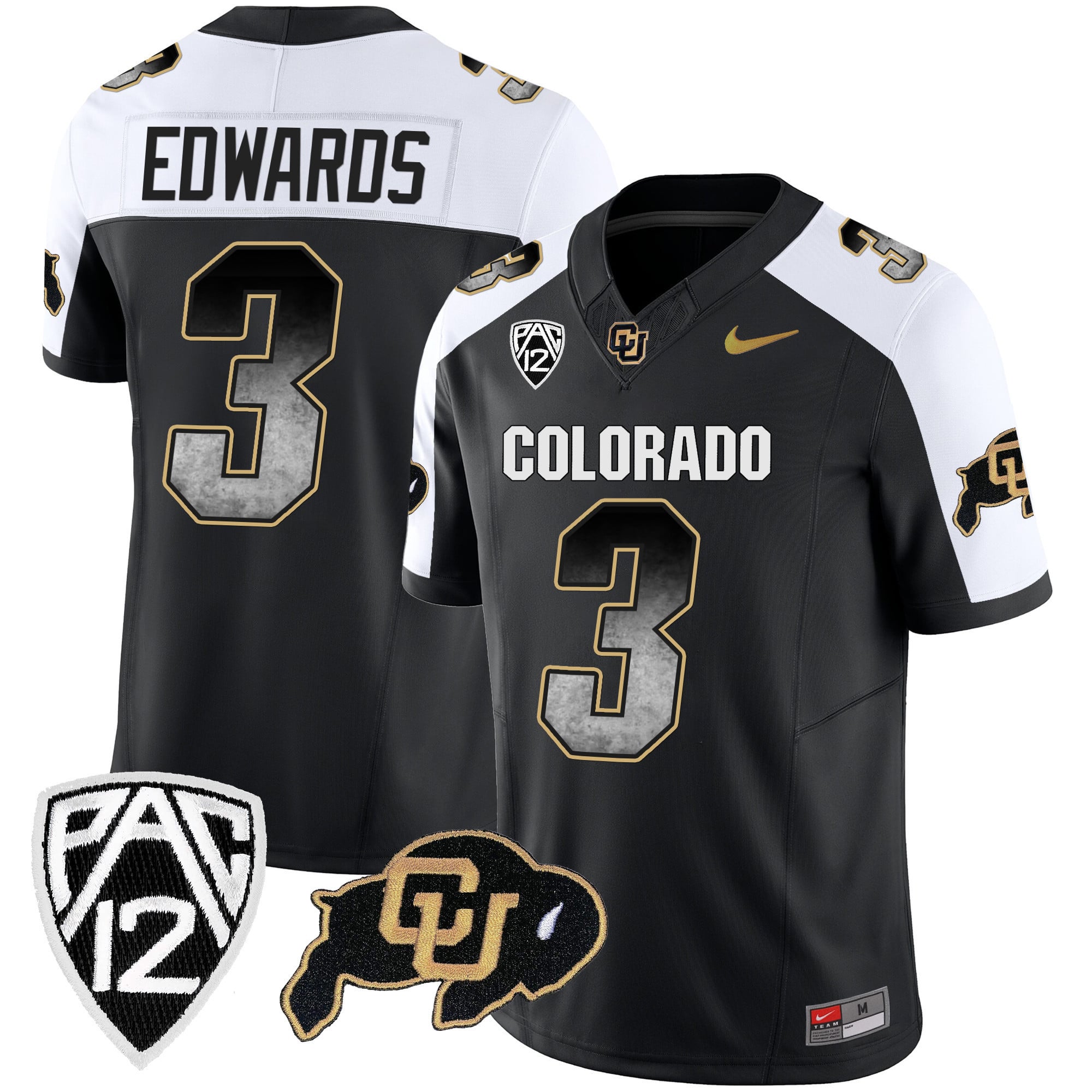 Men’s Colorado Buffaloes Arch Smoke Vapor Jersey – All Stitched