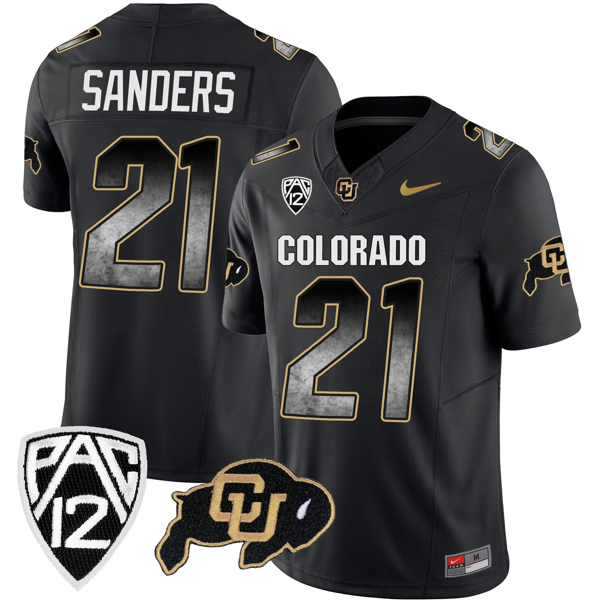 Men’s Colorado Buffaloes Arch Smoke Vapor Jersey – All Stitched