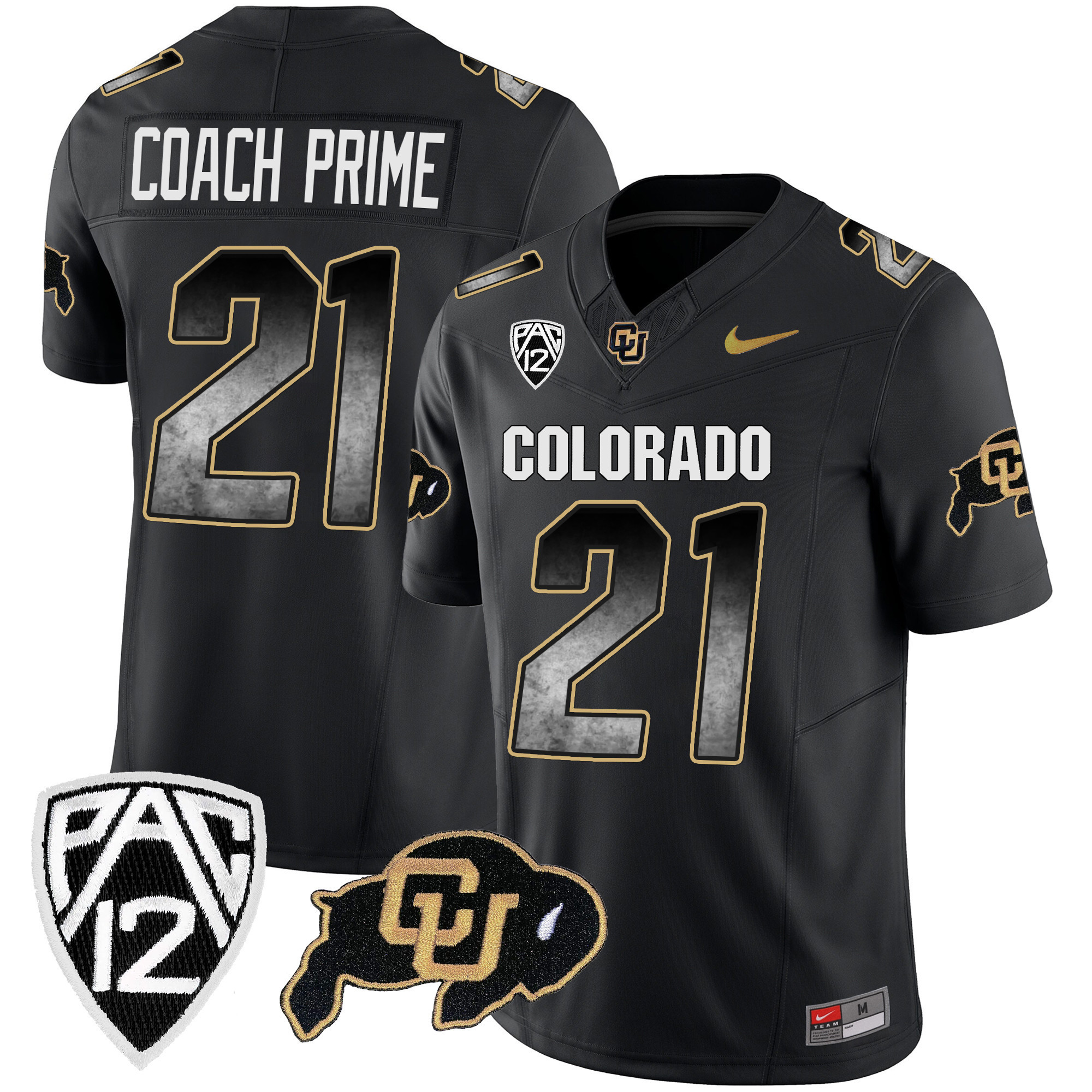 Men’s Colorado Buffaloes Arch Smoke Vapor Jersey – All Stitched