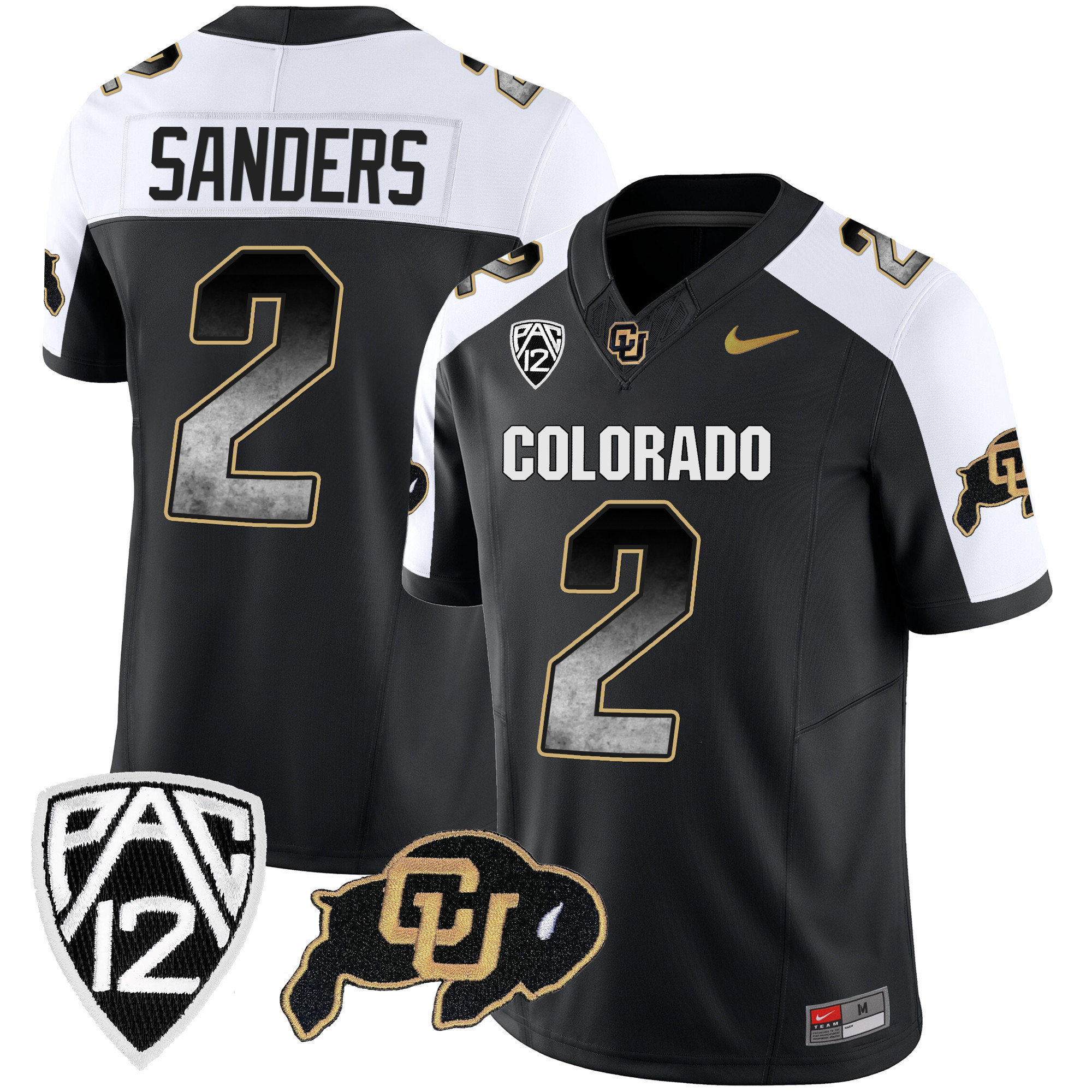 Men’s Colorado Buffaloes Arch Smoke Vapor Jersey – All Stitched