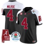 Men’s Alabama Crimson Tide Rose Bowl Patch Vapor Limited Jersey – All Stitched