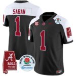 Men’s Alabama Crimson Tide Rose Bowl Patch Vapor Limited Jersey – All Stitched