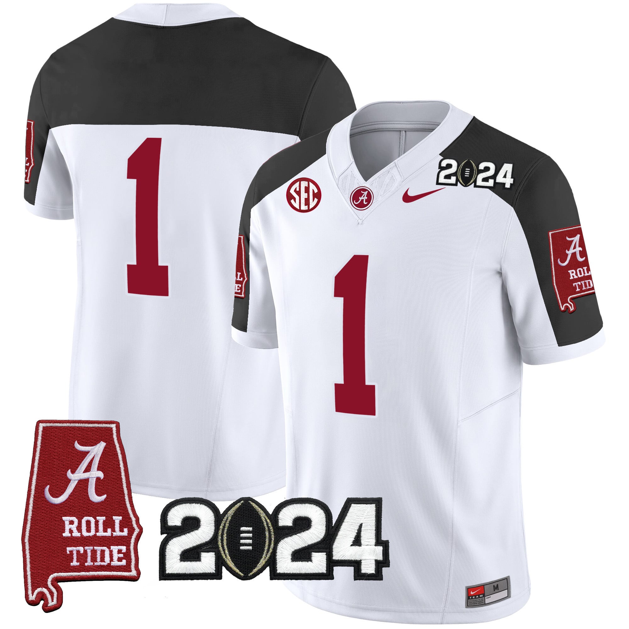 Men’s Alabama Crimson Tide 2024 Vapor Limited Jersey – All Stitched