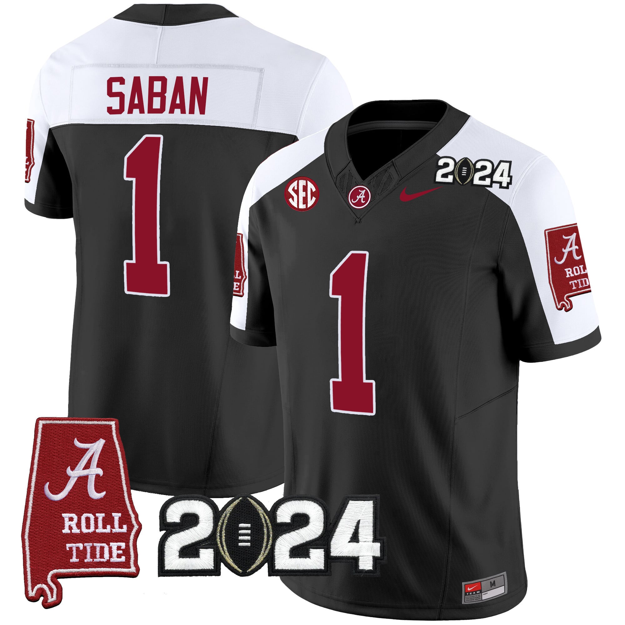 Men’s Alabama Crimson Tide 2024 Vapor Limited Jersey – All Stitched