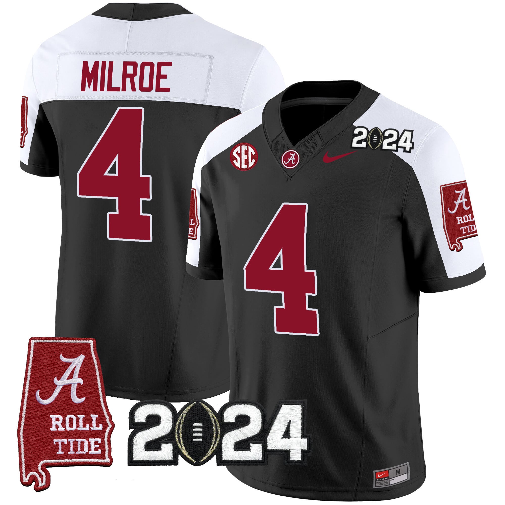 Men’s Alabama Crimson Tide 2024 Vapor Limited Jersey – All Stitched