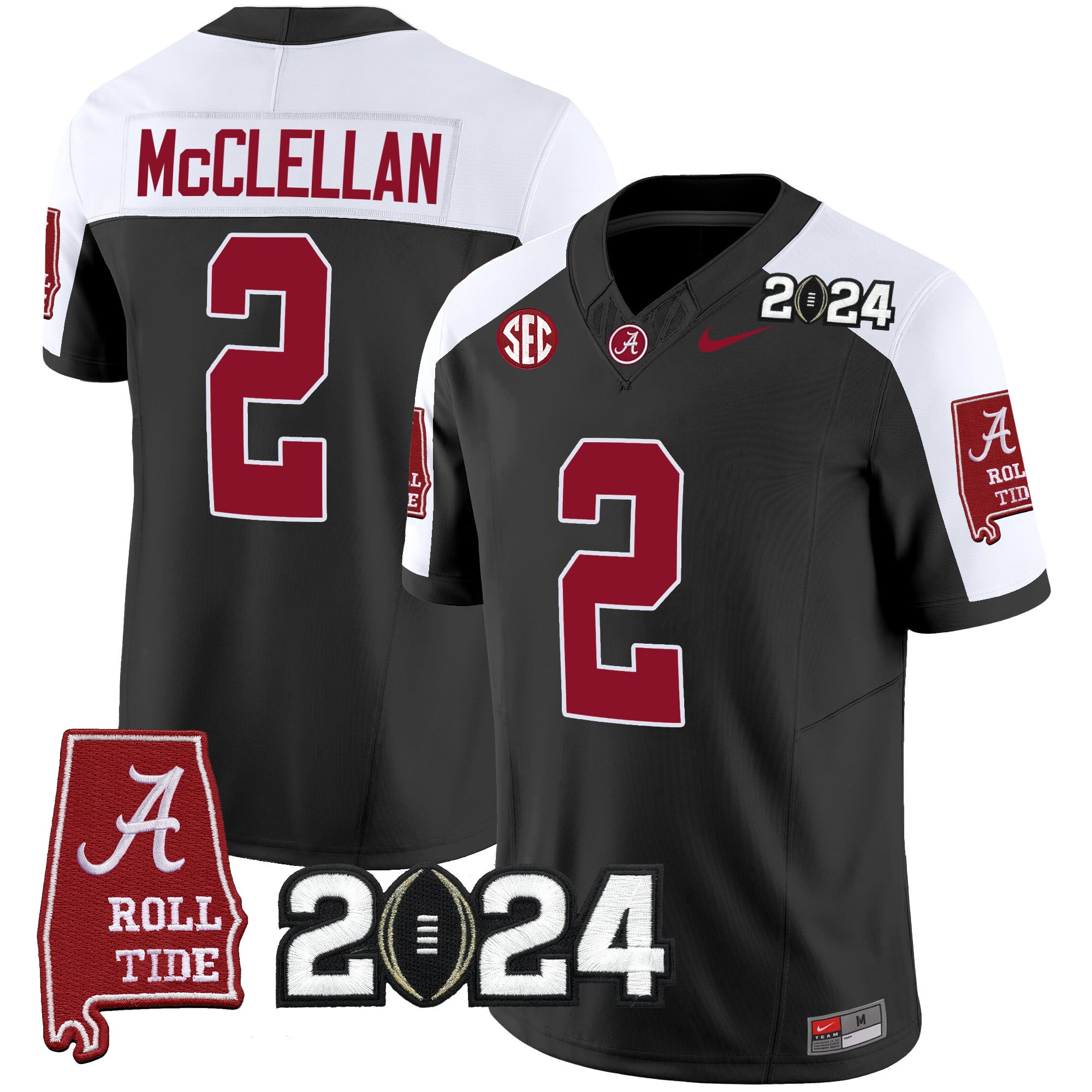 Men’s Alabama Crimson Tide 2024 Vapor Limited Jersey – All Stitched