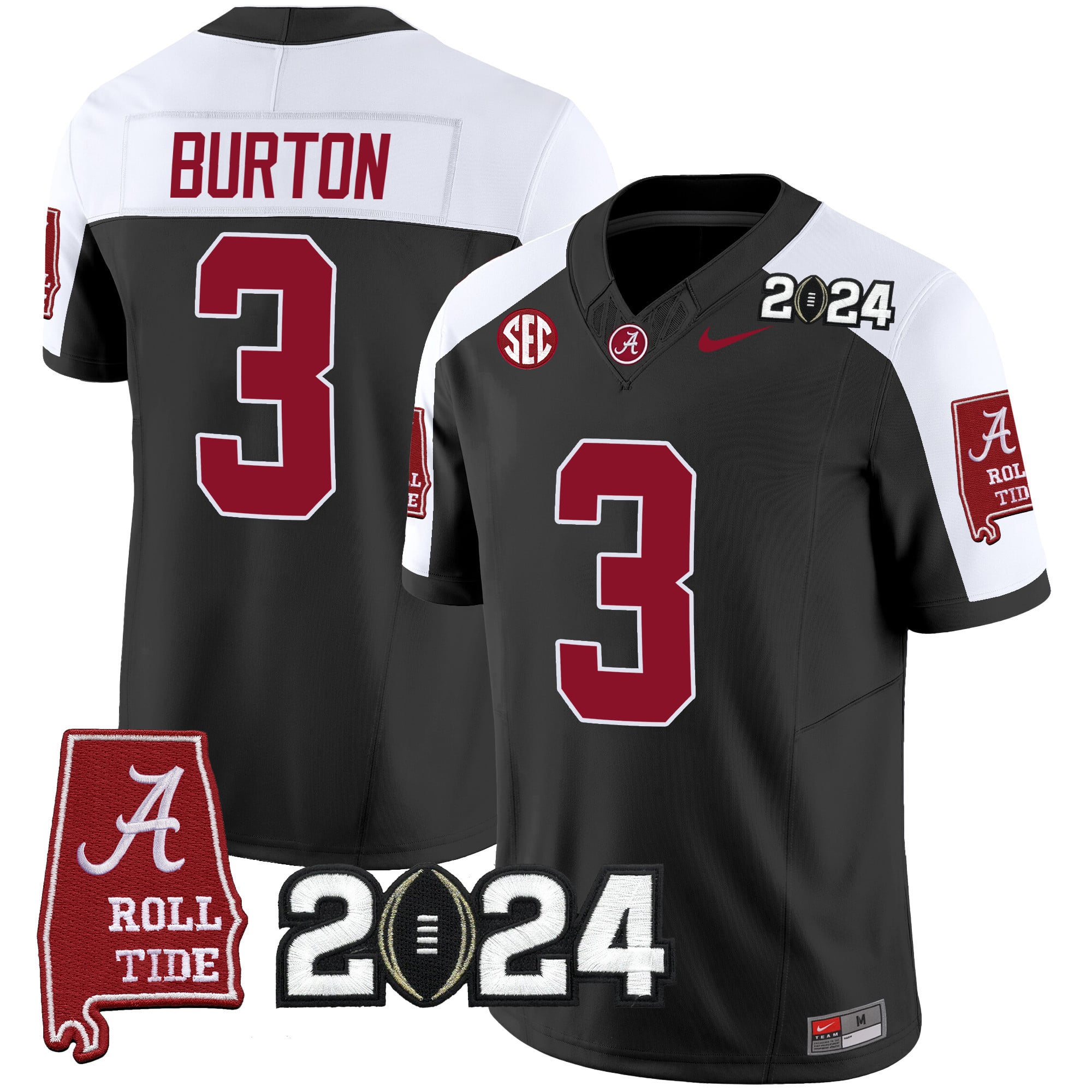 Men’s Alabama Crimson Tide 2024 Vapor Limited Jersey – All Stitched