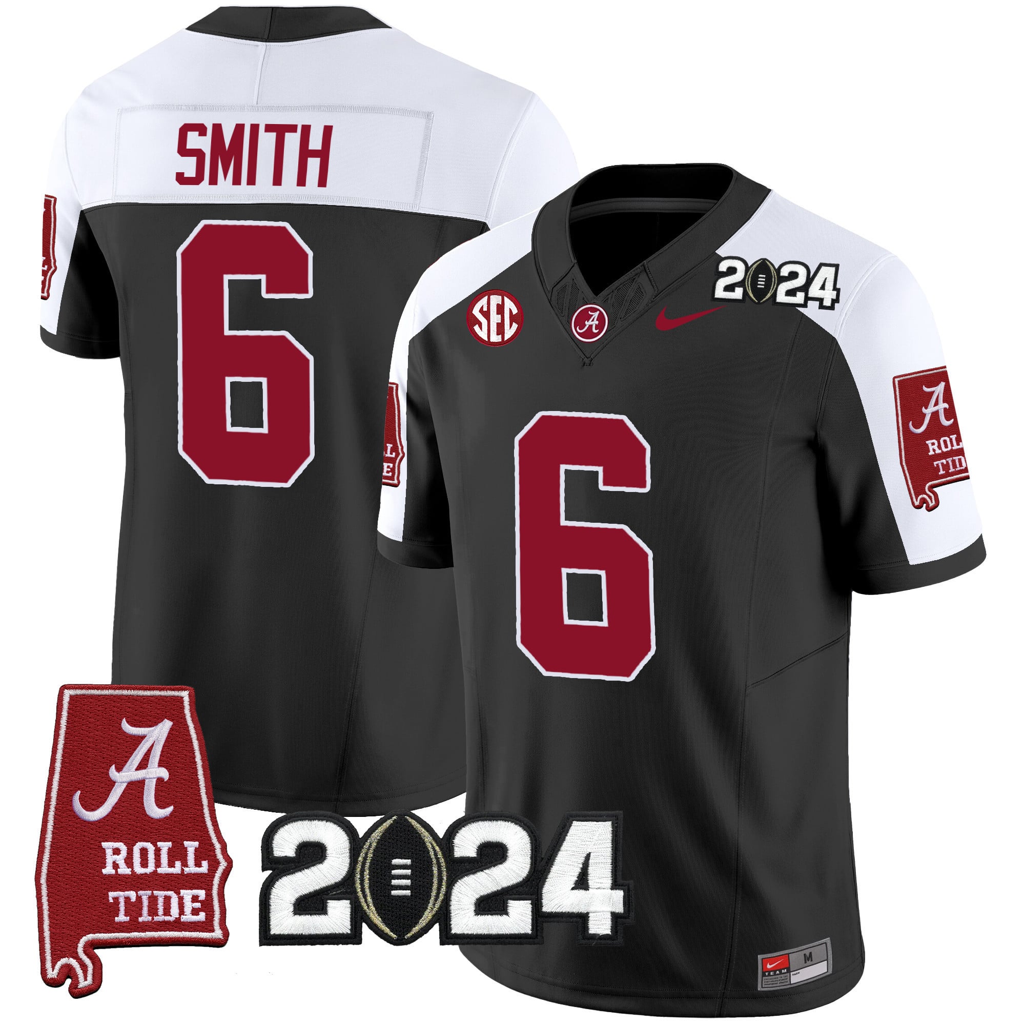 Men’s Alabama Crimson Tide 2024 Vapor Limited Jersey – All Stitched