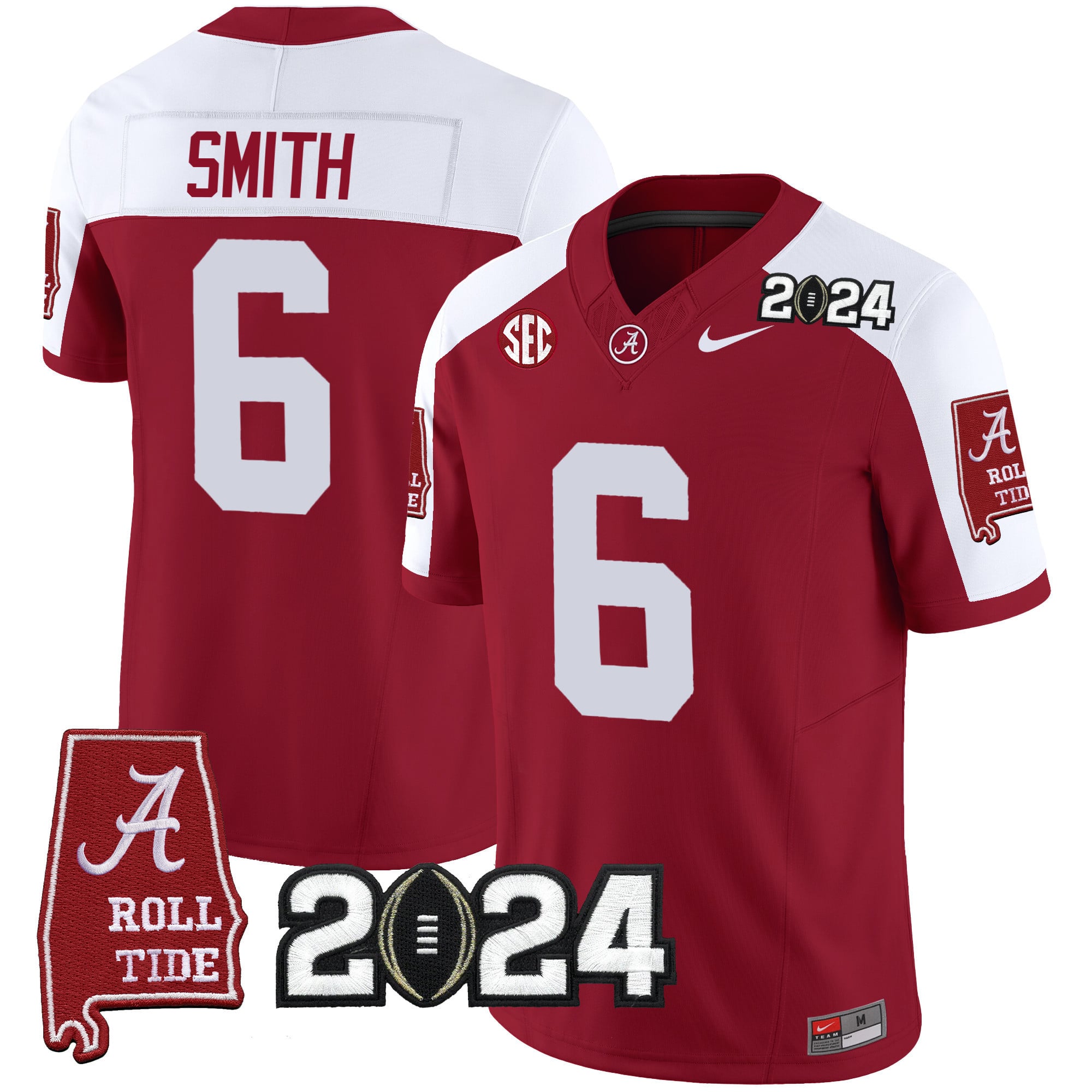 Men’s Alabama Crimson Tide 2024 Vapor Limited Jersey – All Stitched