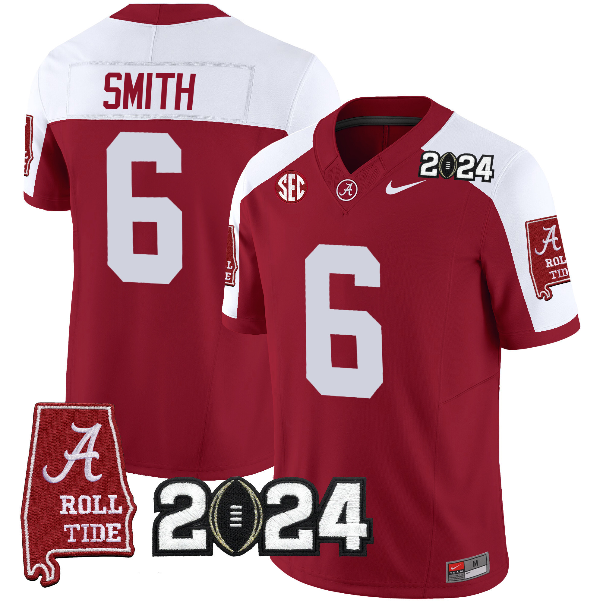 Men’s Alabama Crimson Tide 2024 Vapor Limited Jersey – All Stitched