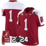 Men’s Alabama Crimson Tide 2024 Vapor Limited Jersey – All Stitched