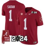 Men’s Alabama Crimson Tide 2024 Vapor Limited Jersey – All Stitched