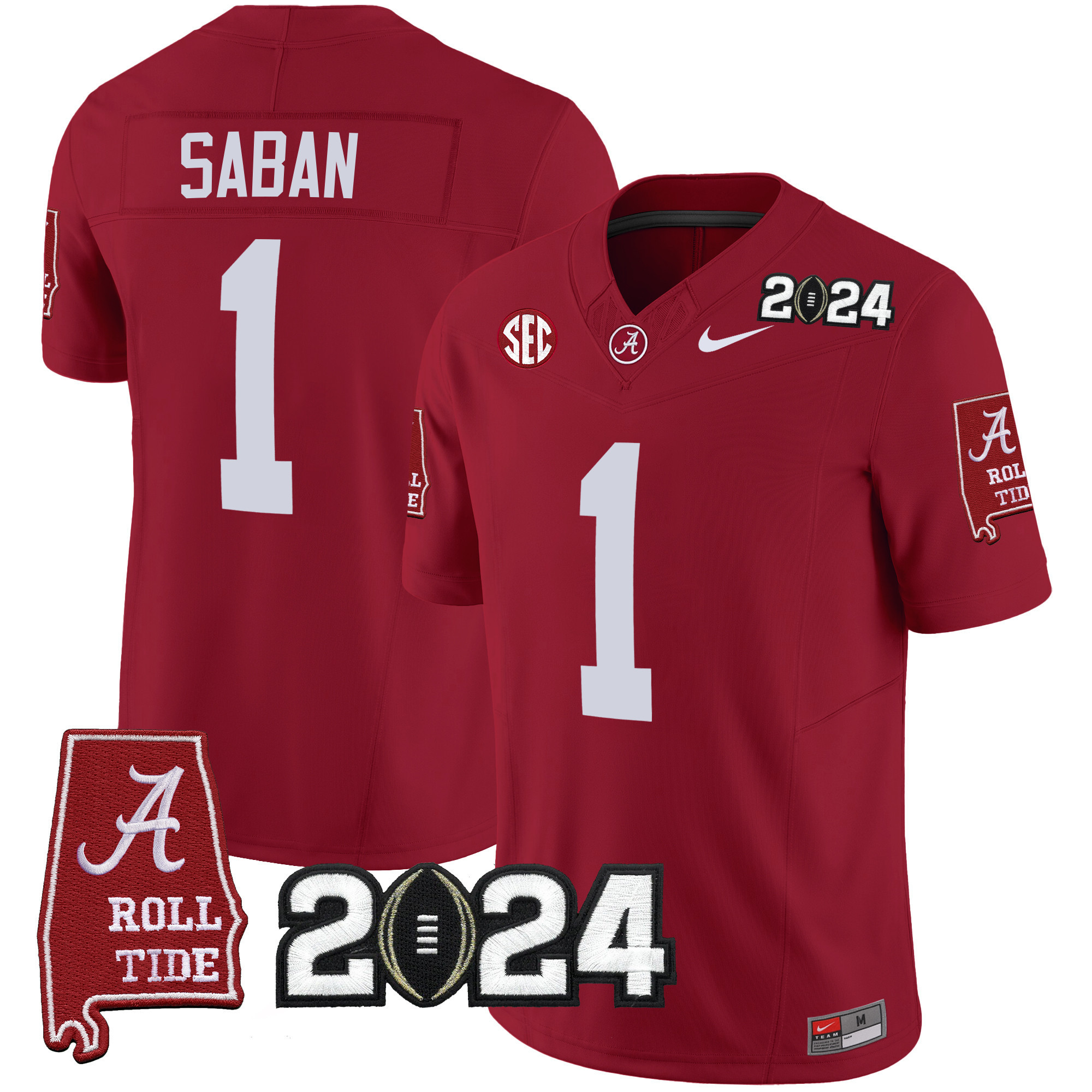 Men’s Alabama Crimson Tide 2024 Vapor Limited Jersey – All Stitched