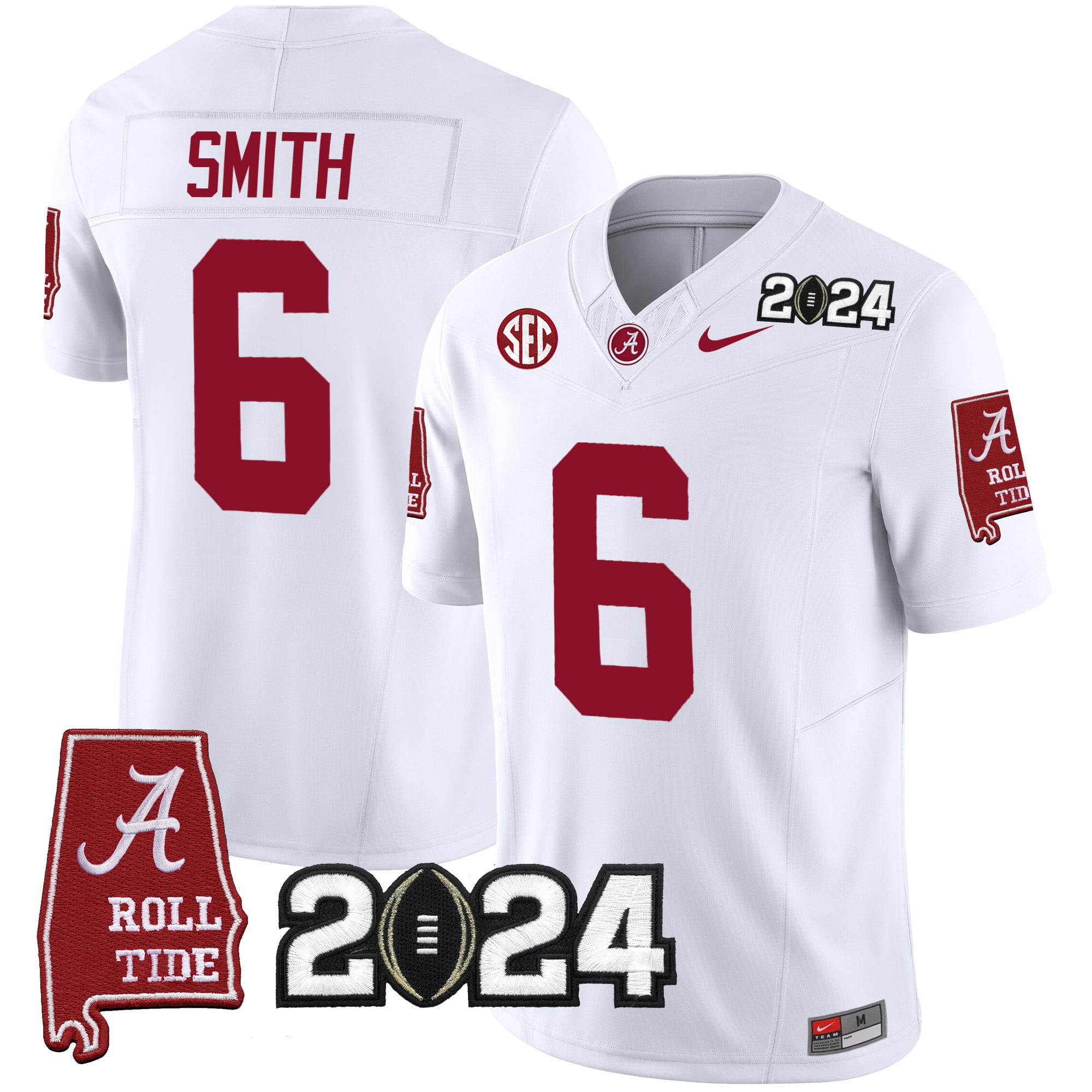 Men’s Alabama Crimson Tide 2024 Vapor Limited Jersey – All Stitched