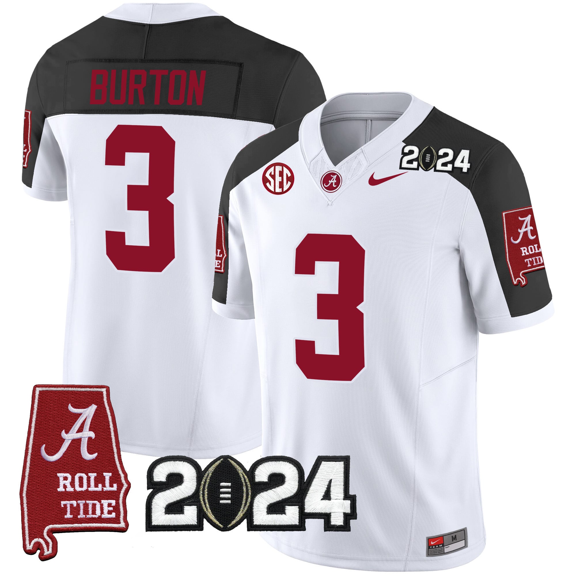 Men’s Alabama Crimson Tide 2024 Vapor Limited Jersey – All Stitched
