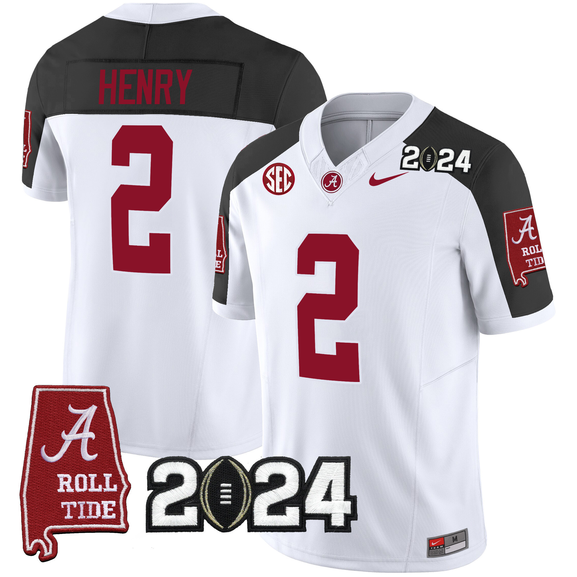 Men’s Alabama Crimson Tide 2024 Vapor Limited Jersey – All Stitched
